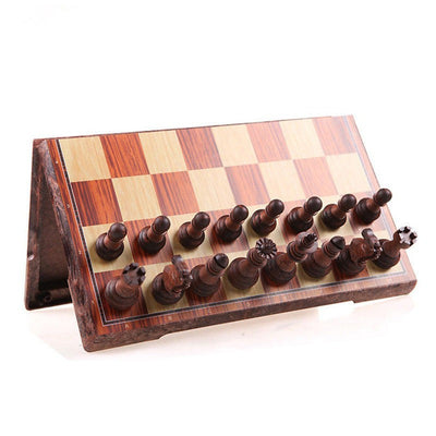 Wooden Folded Board International magnetic Chess Set