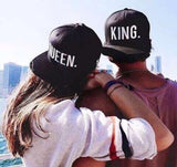 KING and QUEEN Embroidery Snapback Hat Acrylic Baseball Sports Cap