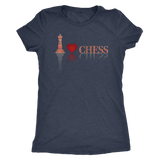 I heart chess - Triblend T-Shirt