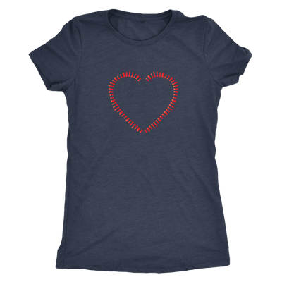 Heart made of chess pieces  - Triblend T-Shirt