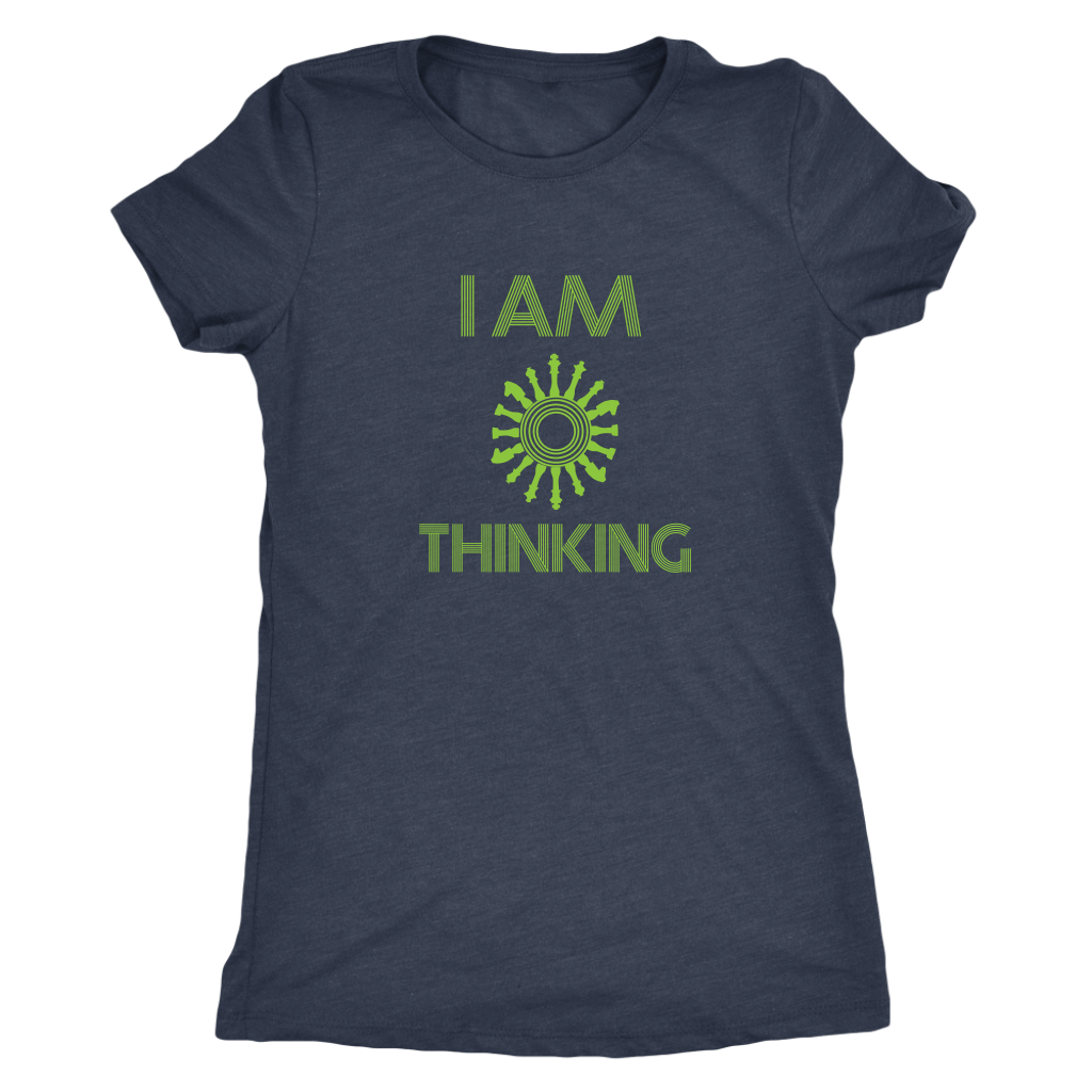 I am thinking - chess wait slow loading clock - Triblend T-Shirt