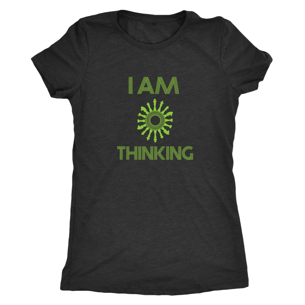 I am thinking - chess wait slow loading clock - Triblend T-Shirt