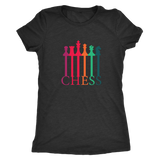 Chess connecting Pieces spectrum - Triblend T-Shirt