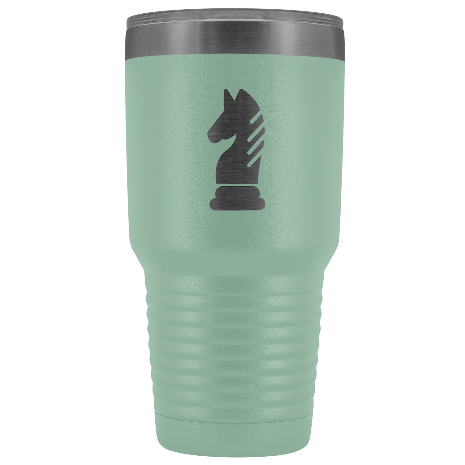 Laser etched Knight 30 Ounce stainless steel Vacuum insulated hot and cold beverage Tumbler