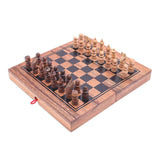 Raintree Wood Chess and Backgammon Handmade Game