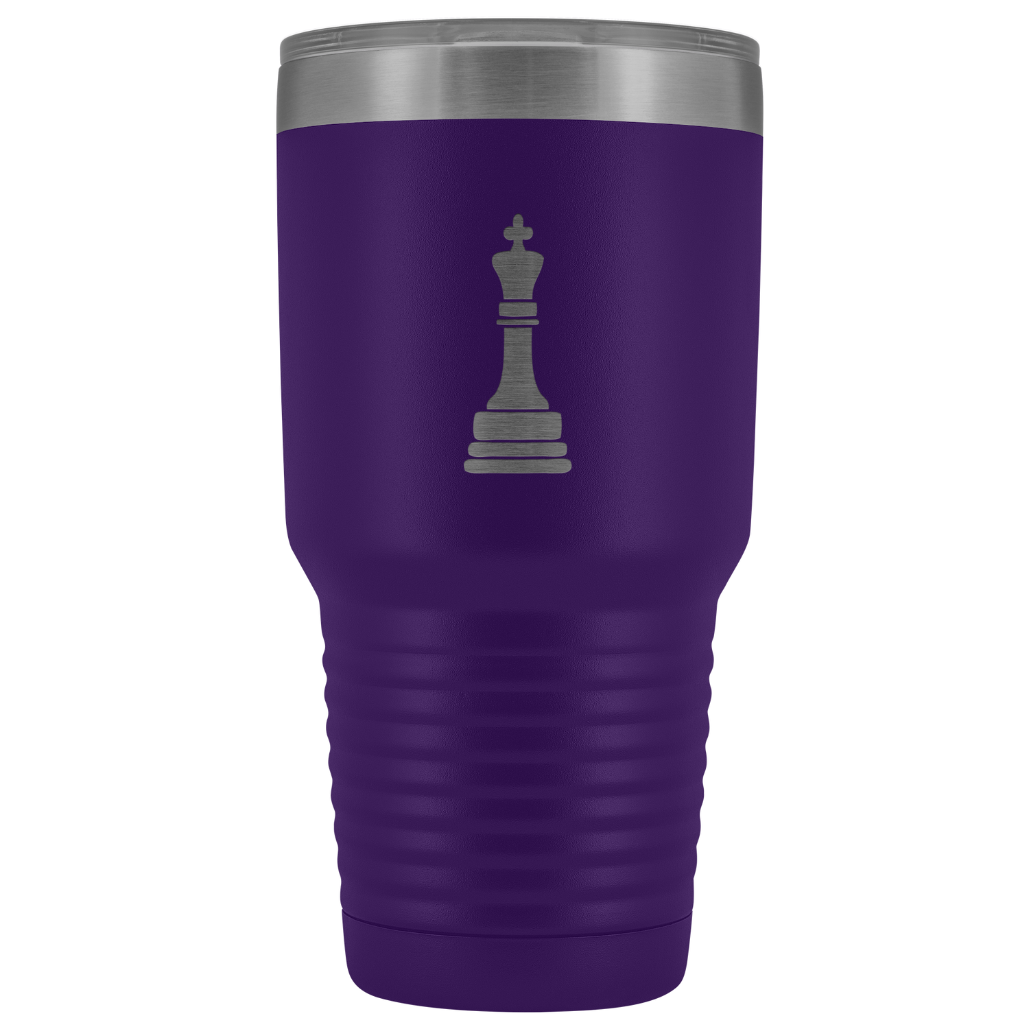 Laser etched King 30 Ounce stainless steel Vacuum insulated hot and cold beverage Tumbler