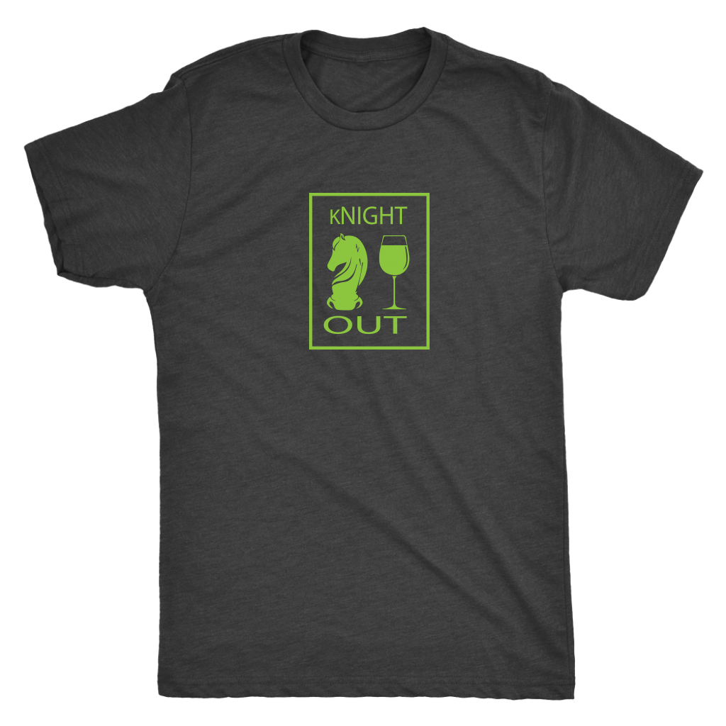 kNIGHT OUT - Triblend Chess T-Shirt