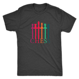 Chess connecting Pieces spectrum - Triblend T-Shirt