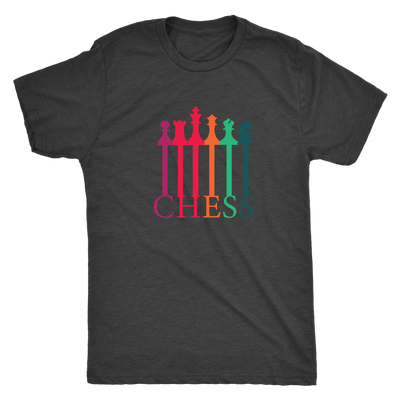 Chess connecting Pieces spectrum - Triblend T-Shirt