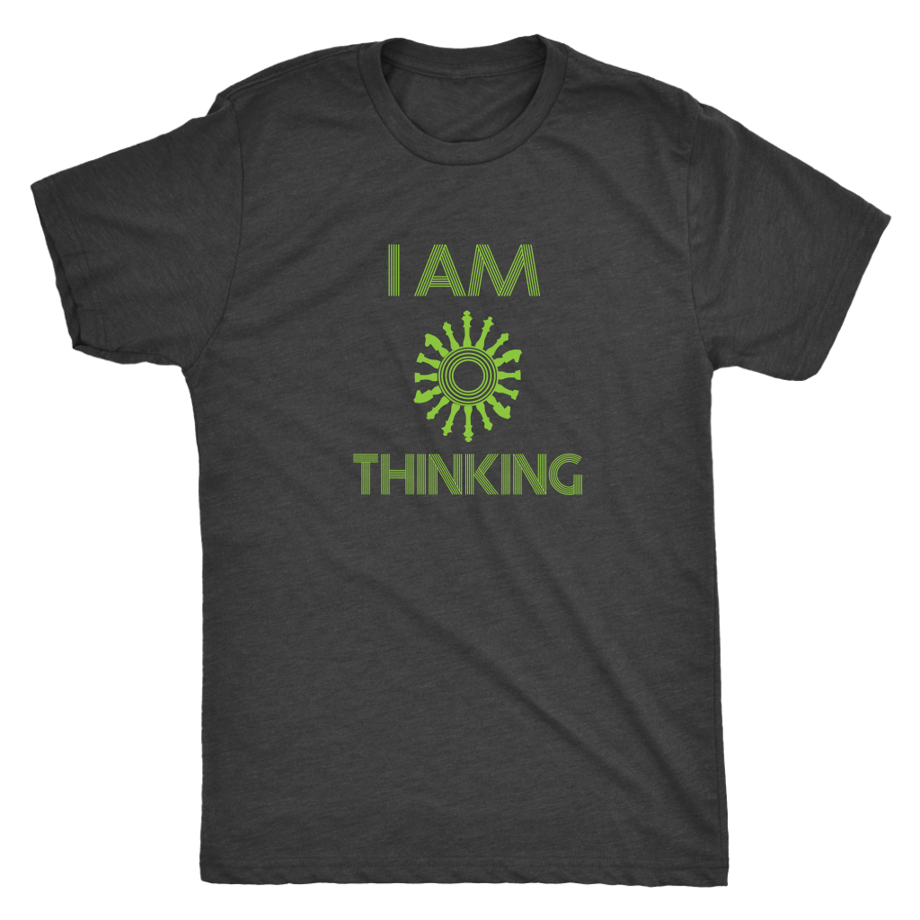 I am thinking - chess wait slow loading clock - Triblend T-Shirt