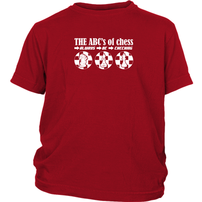 The ABC's of Chess - Always Be Checking - Youth T-Shirt