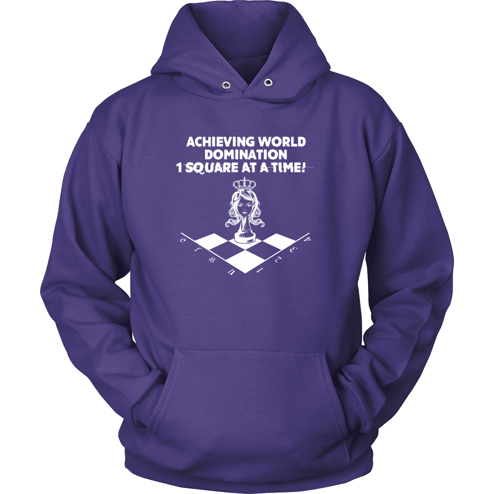 Achieving world domination one square at a time - Unisex Hoodie