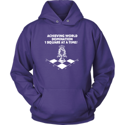 Achieving world domination one square at a time - Unisex Hoodie