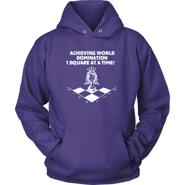 Achieving world domination one square at a time - Unisex Hoodie