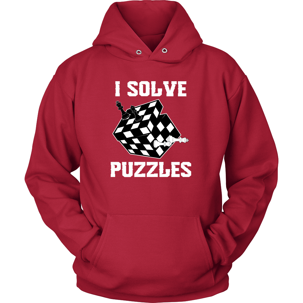 I Solve Puzzles - Rubick's Cube and Chess - Unisex Hoodie