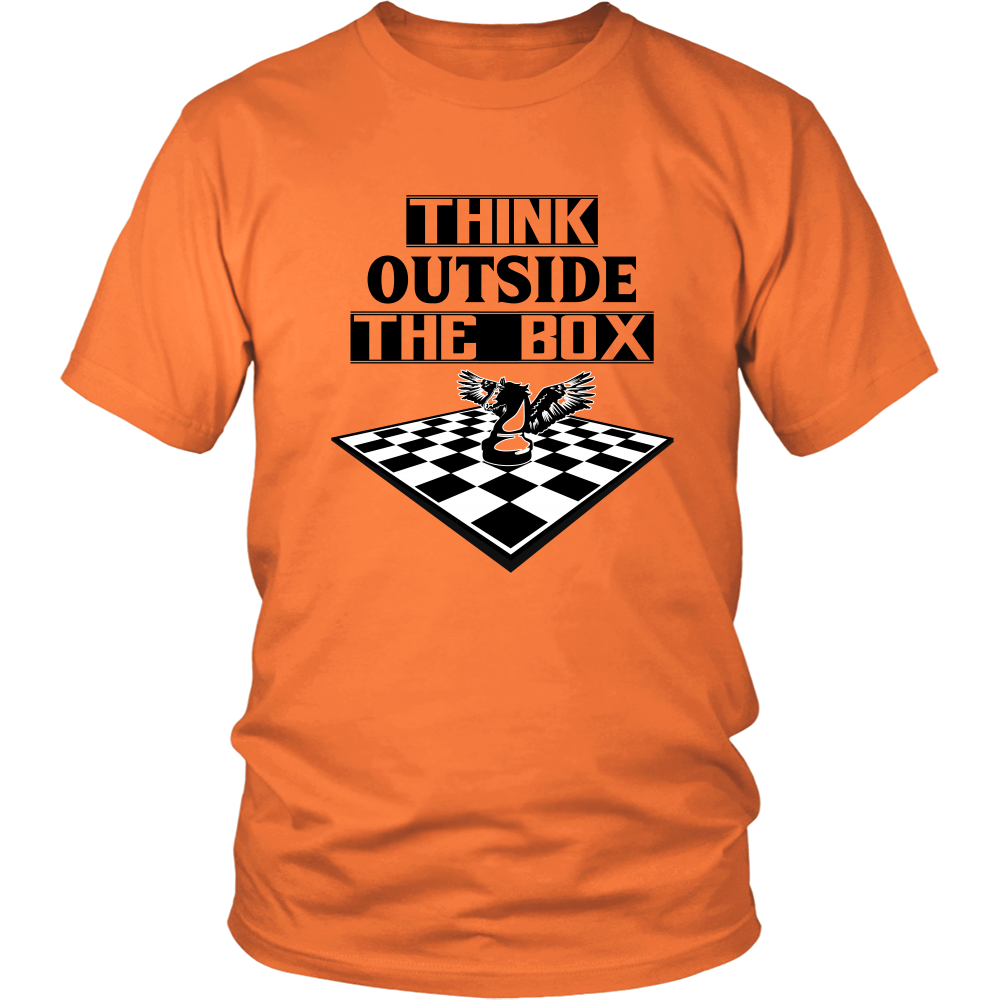 Think outside the box - men's and women's chess T-Shirt