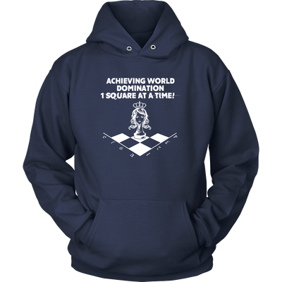 Achieving world domination one square at a time - Unisex Hoodie
