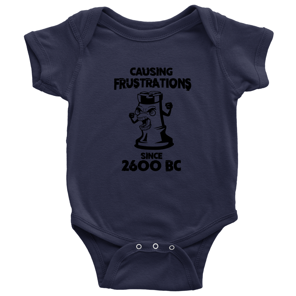 Chess Causing Frustrations since 2600 BC - Baby Onesie