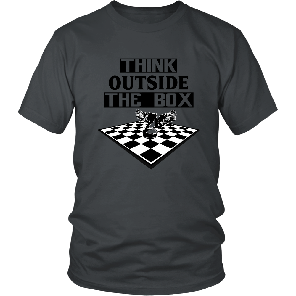 Think outside the box - men's and women's chess T-Shirt