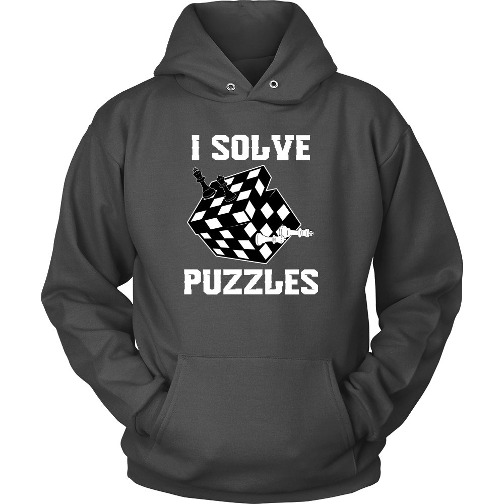 I Solve Puzzles - Rubick's Cube and Chess - Unisex Hoodie