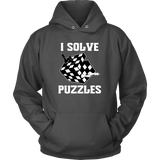 I Solve Puzzles - Rubick's Cube and Chess - Unisex Hoodie