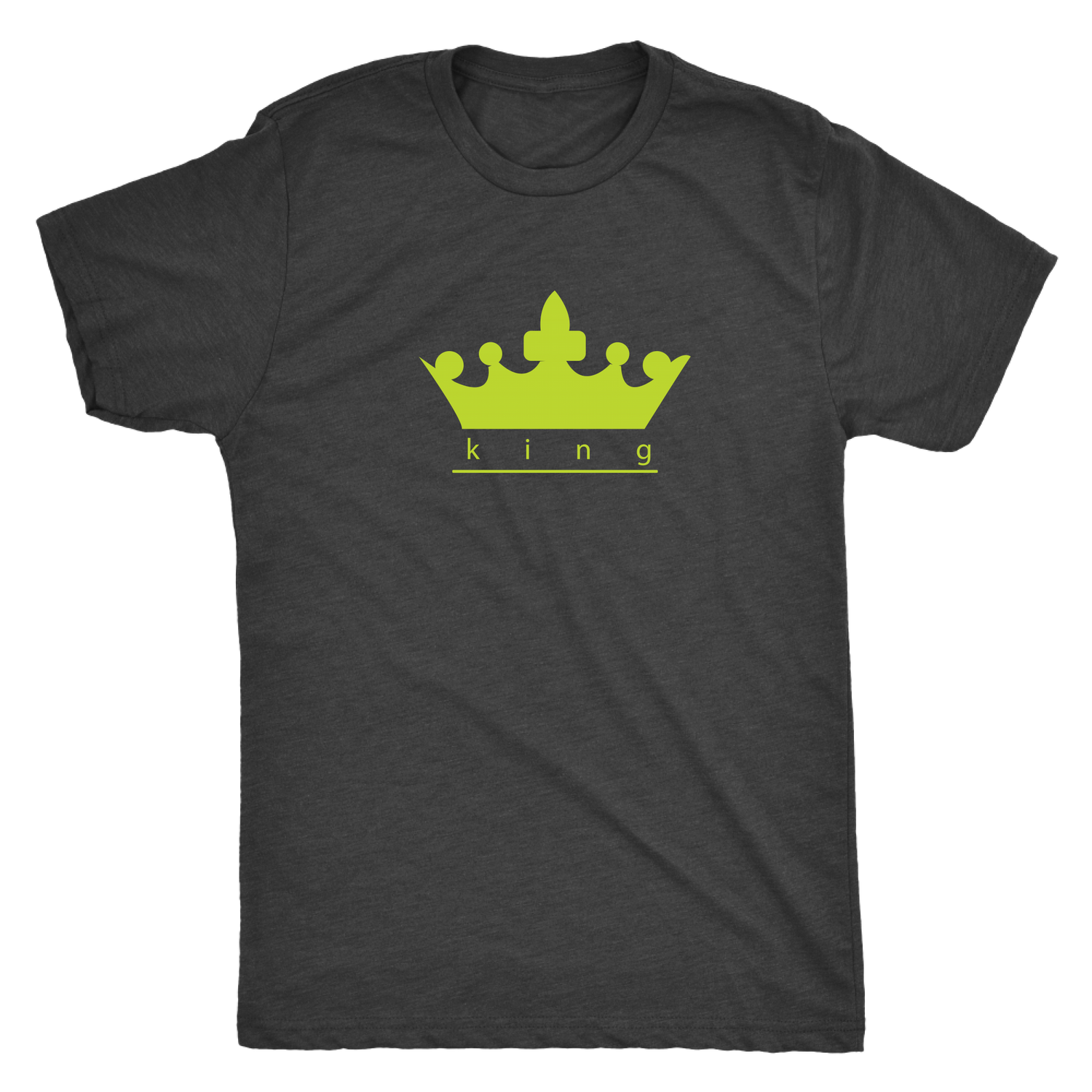 King and Queen Matched Triblend Vintage Black T-Shirt