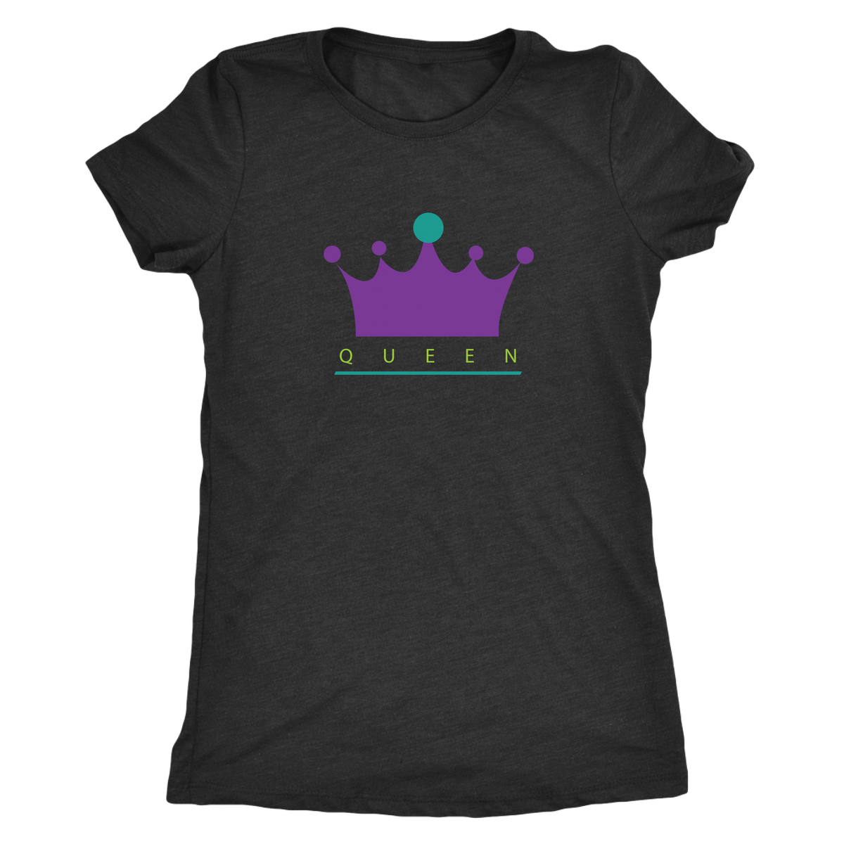King and Queen Matched Triblend Vintage Black T-Shirt