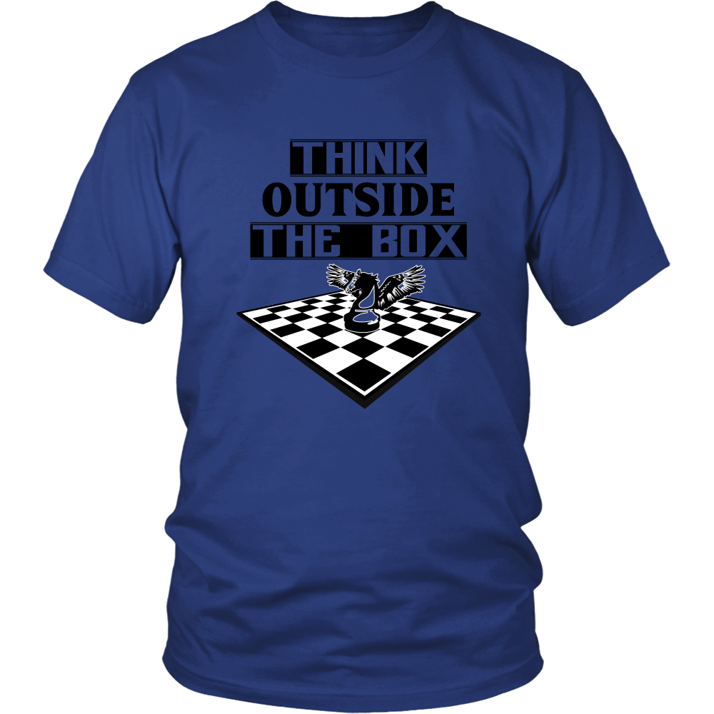 Think outside the box - men's and women's chess T-Shirt