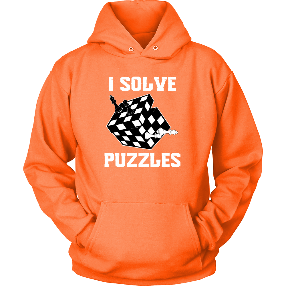 I Solve Puzzles - Rubick's Cube and Chess - Unisex Hoodie
