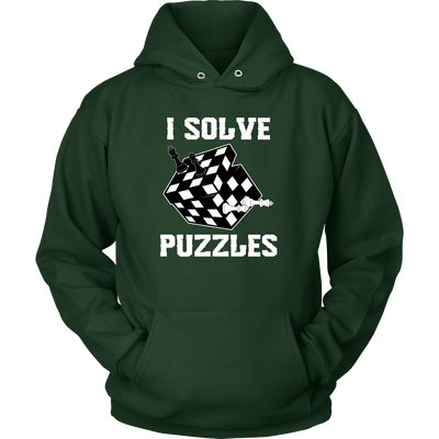 I Solve Puzzles - Rubick's Cube and Chess - Unisex Hoodie