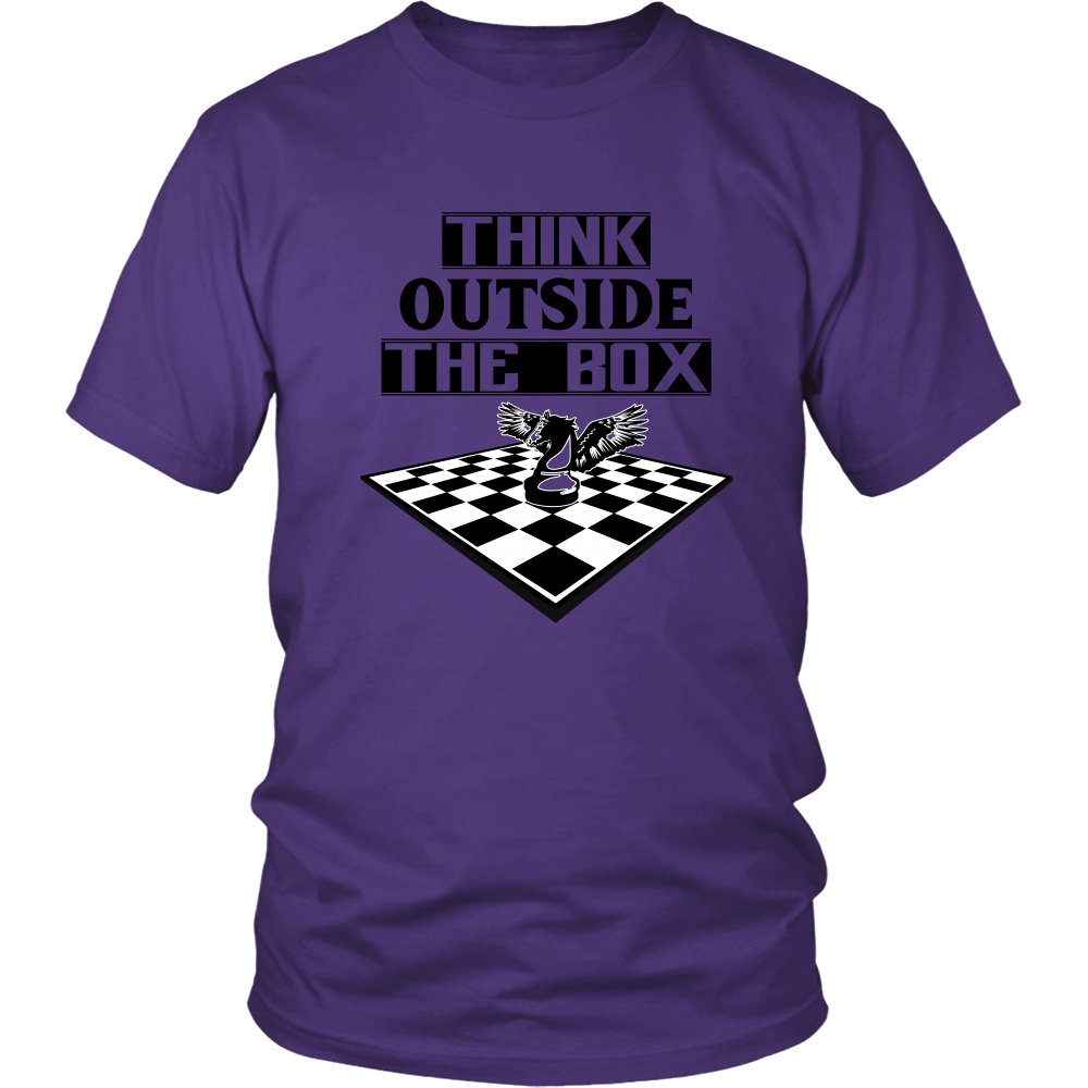 Think outside the box - men's and women's chess T-Shirt