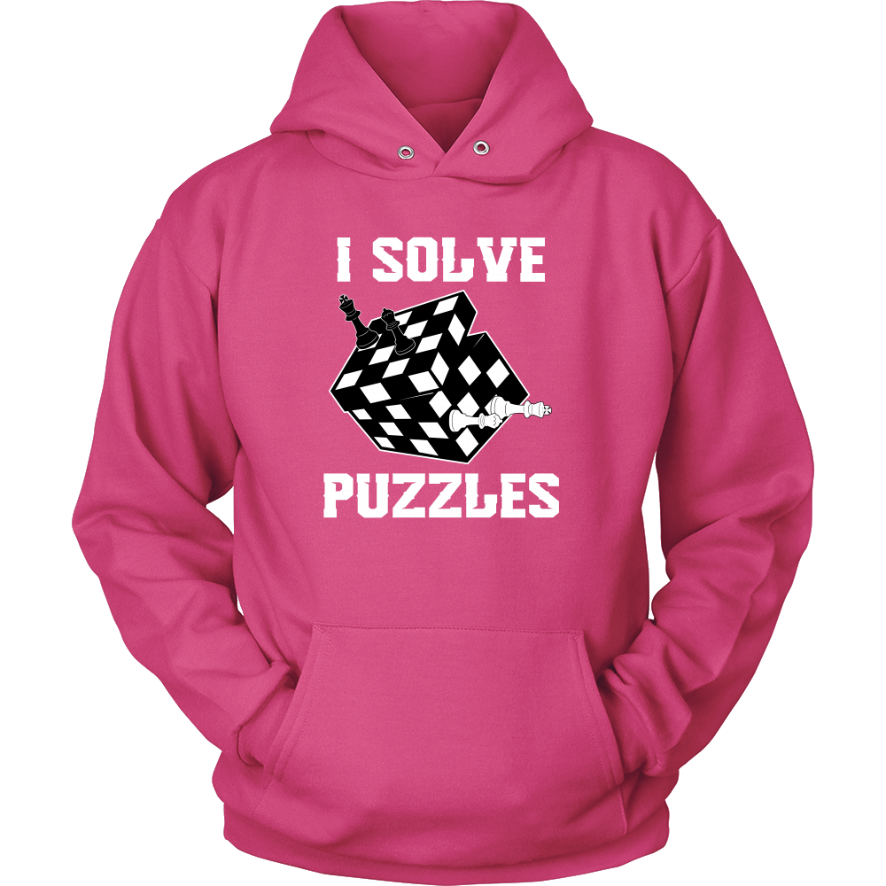 I Solve Puzzles - Rubick's Cube and Chess - Unisex Hoodie