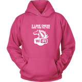 I love chess more than free wi-fi - Unisex Hoodie