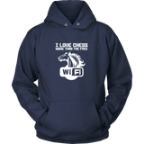I love chess more than free wi-fi - Unisex Hoodie