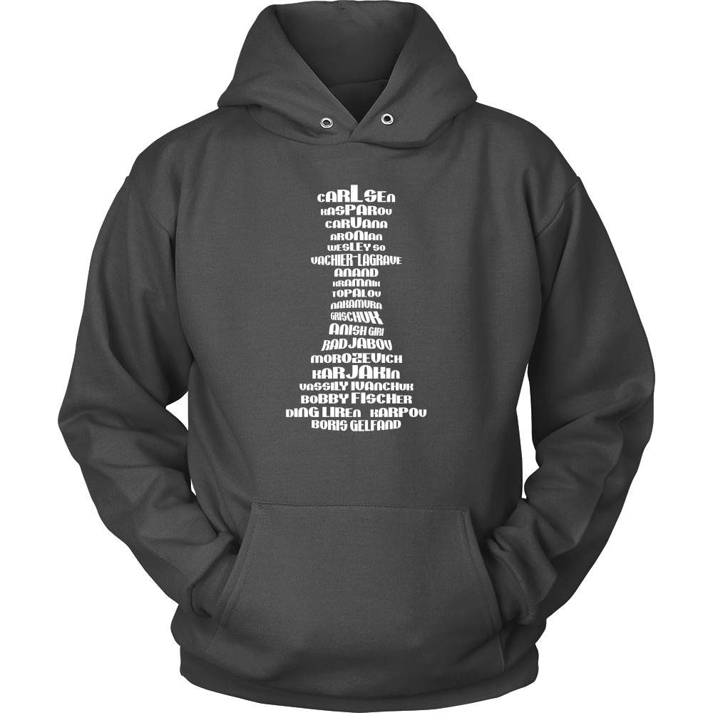 Top 20 chess players - Chess Queen Piece - Unisex Hoodie