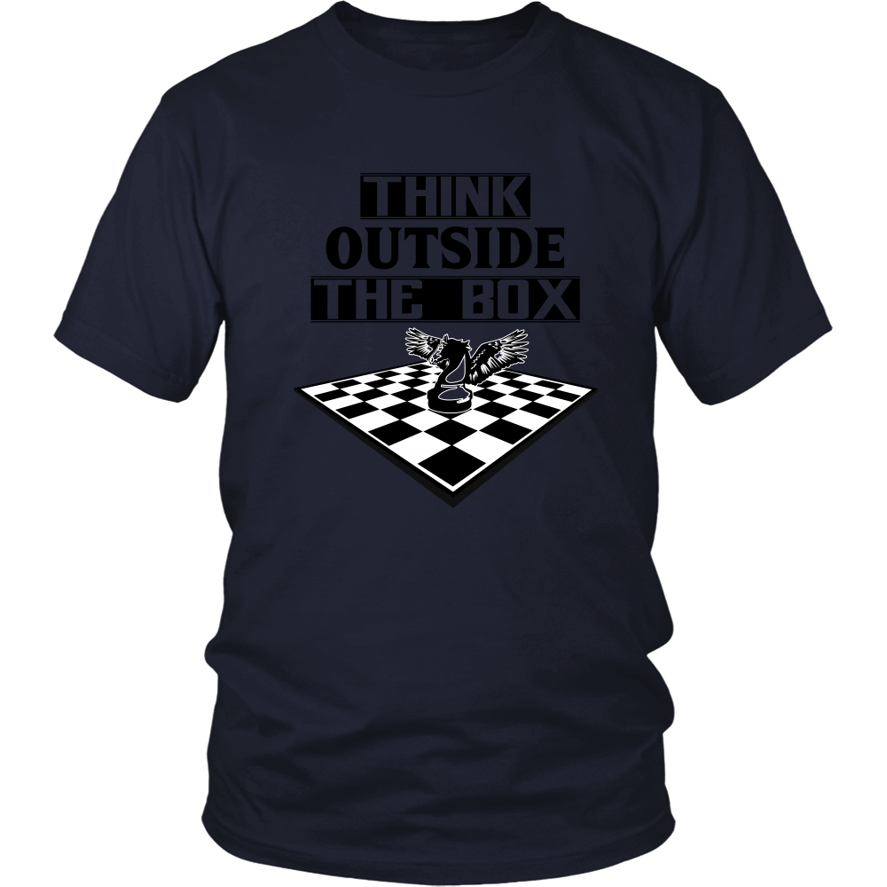 Think outside the box - men's and women's chess T-Shirt