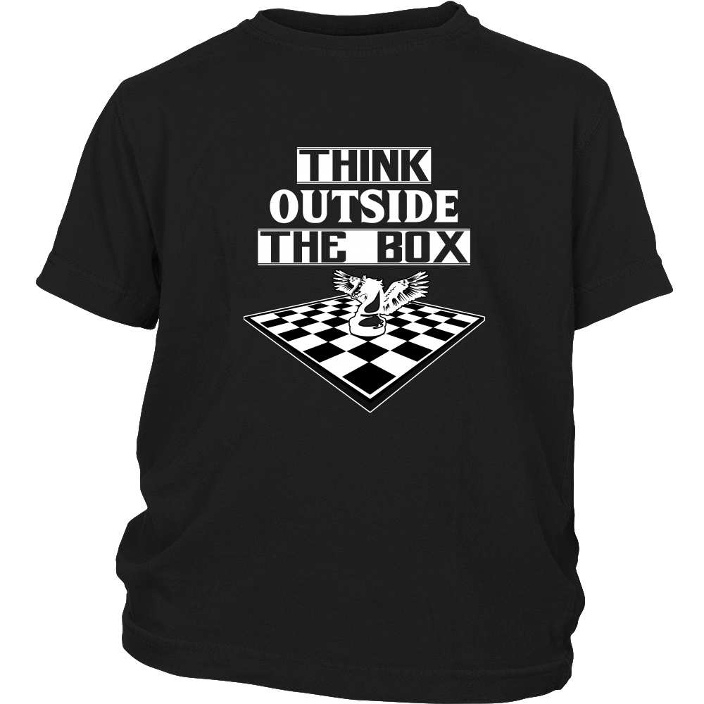 Think outside the box - Youth chess T-Shirt