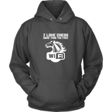 I love chess more than free wi-fi - Unisex Hoodie