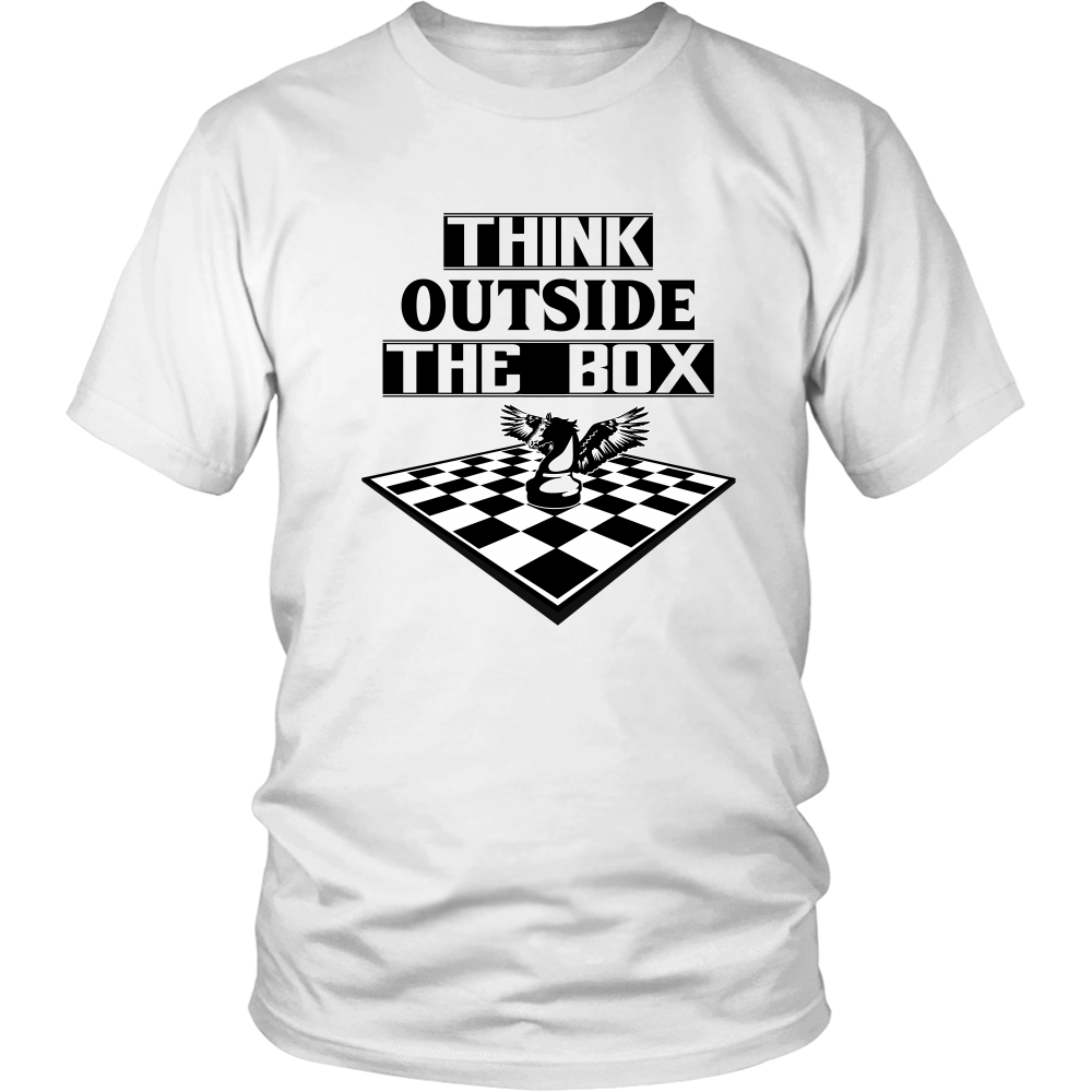 Think outside the box - men's and women's chess T-Shirt