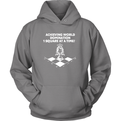 Achieving world domination one square at a time - Unisex Hoodie