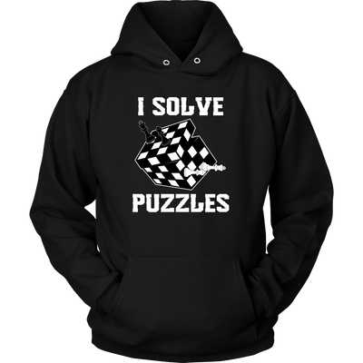 I Solve Puzzles - Rubick's Cube and Chess - Unisex Hoodie