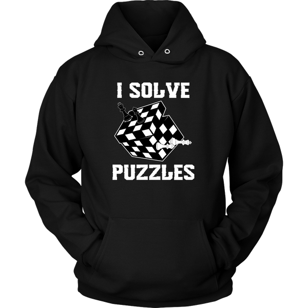 I Solve Puzzles - Rubick's Cube and Chess - Unisex Hoodie