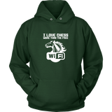 I love chess more than free wi-fi - Unisex Hoodie