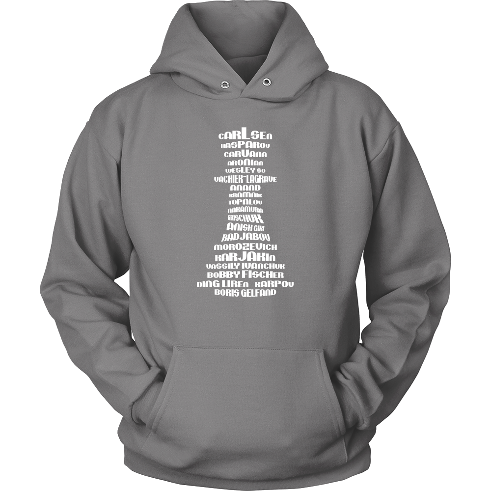 Top 20 chess players - Chess Queen Piece - Unisex Hoodie