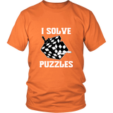 I Solve Puzzles - Rubick's Cube and Chess - Unisex T-Shirt