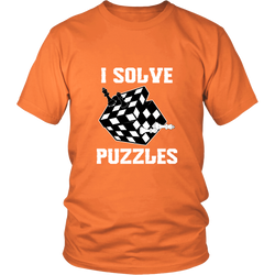 I Solve Puzzles - Rubick's Cube and Chess - Unisex T-Shirt