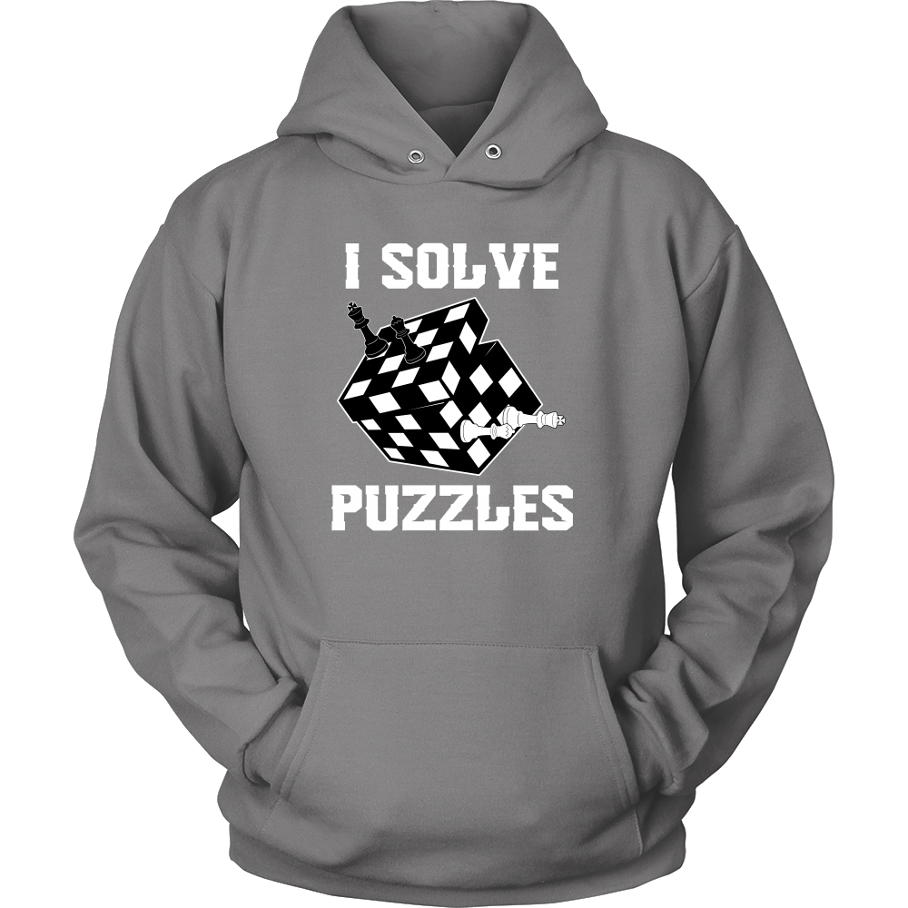 I Solve Puzzles - Rubick's Cube and Chess - Unisex Hoodie