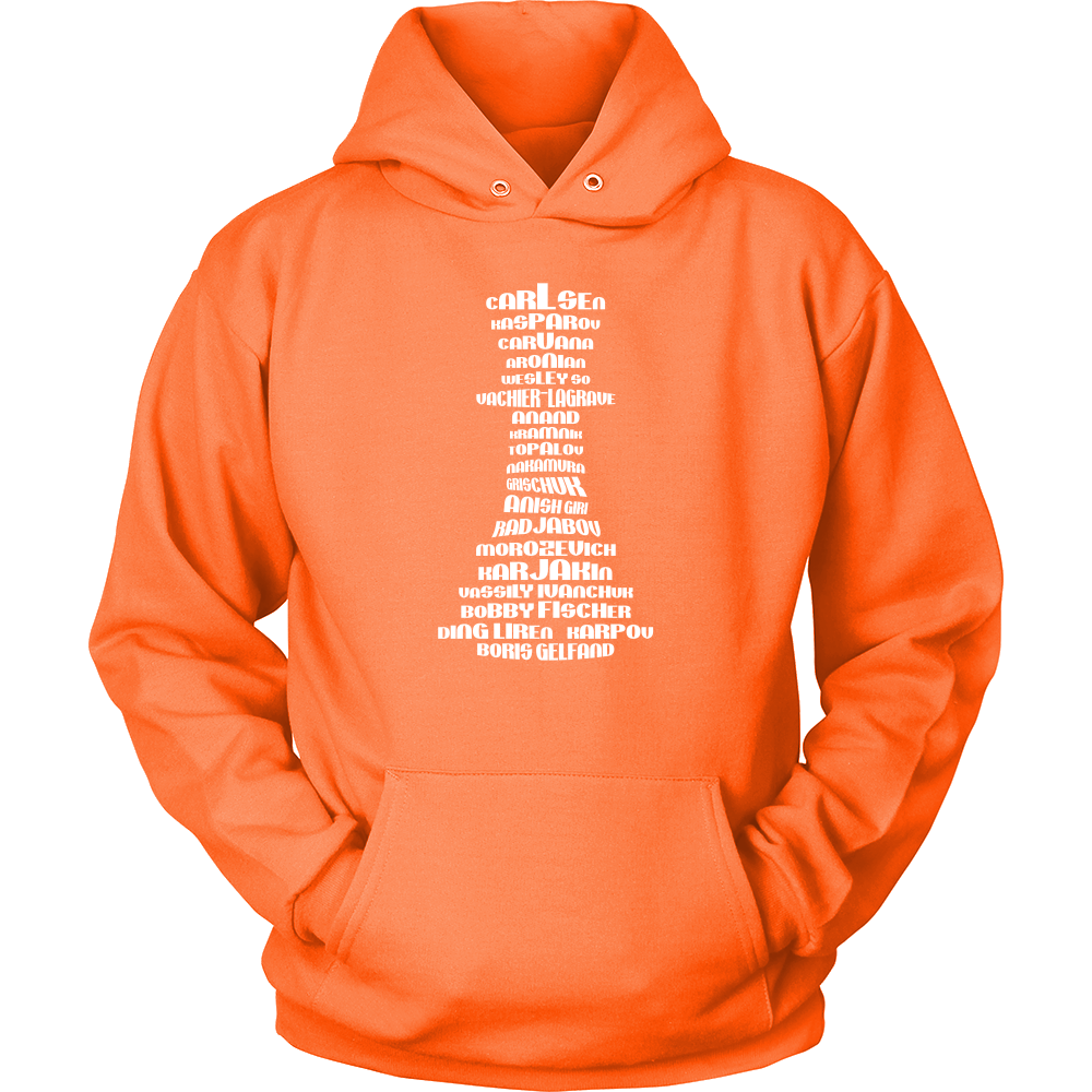 Top 20 chess players - Chess Queen Piece - Unisex Hoodie