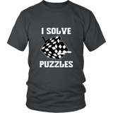 I Solve Puzzles - Rubick's Cube and Chess - Unisex T-Shirt