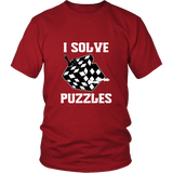 I Solve Puzzles - Rubick's Cube and Chess - Unisex T-Shirt